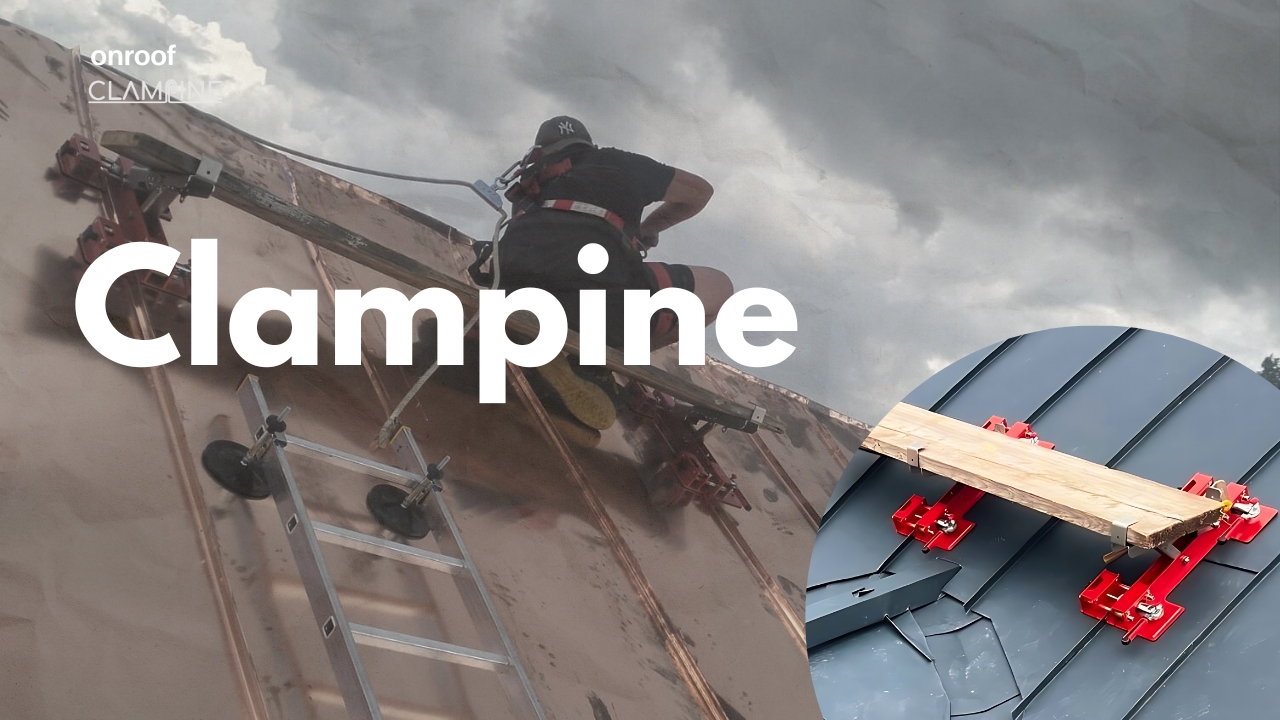 CLAMPINE i CLAMPINE LA - prace serwisowe na dachu Kościoła - blacha miedziana układana na rąbek